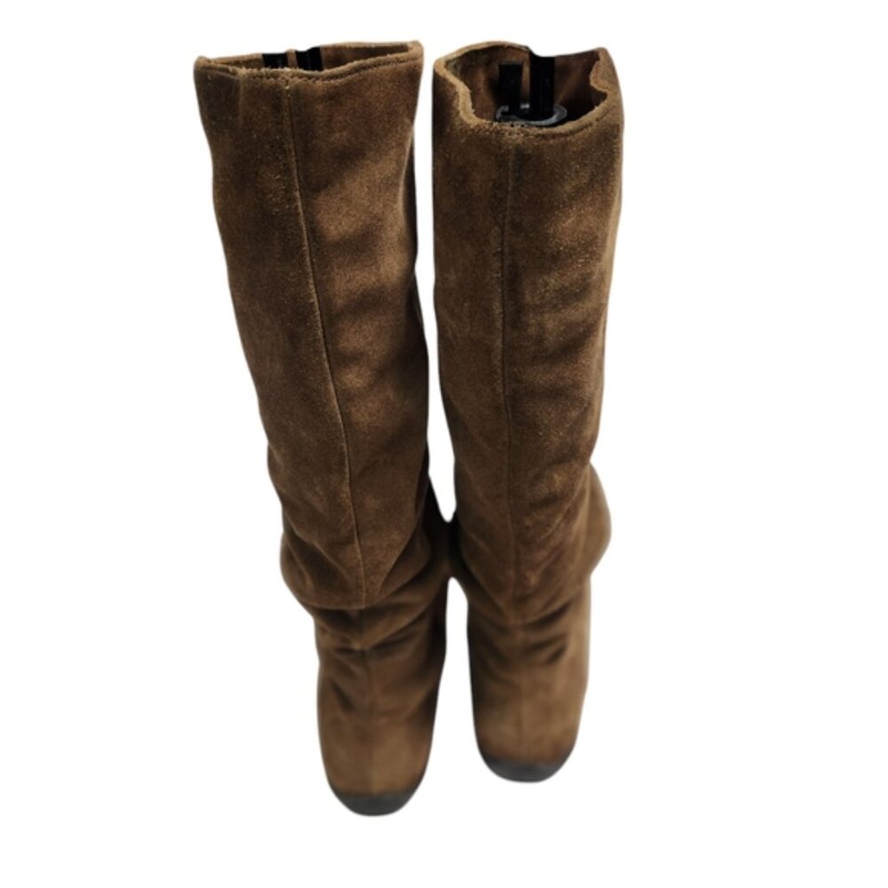 La Canadienne knee-high Brown Suede women's Boots - Picture 3 of 10